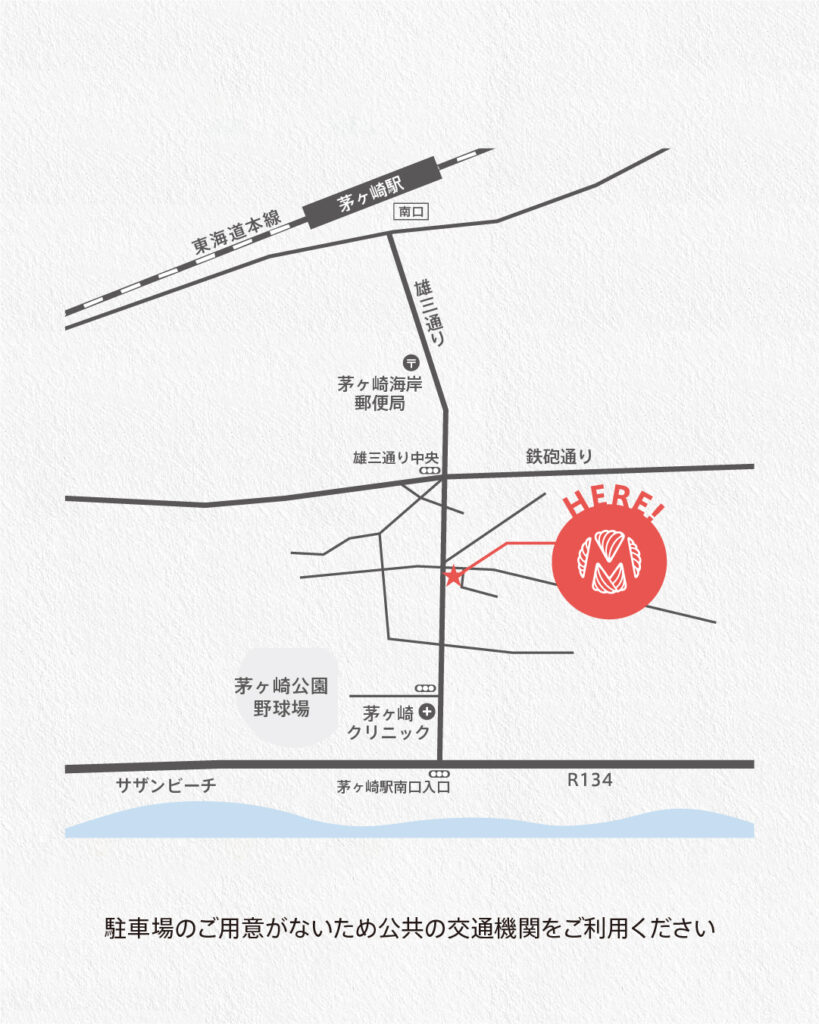 茅ヶ崎ストーリーマルシェ 会場マップ 茅ヶ崎駅から徒歩10分